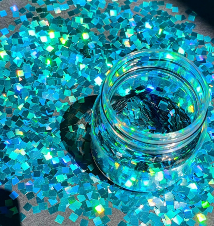 - PATRAT - GLITTER HOLOGRAPHIC PATRAT - VERDE 10 GR