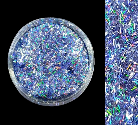 GLITTER HOLOGRAPHIC STRIPS - GLITTER HOLOGRAPHIC STRIPS - GREY - 3 GR