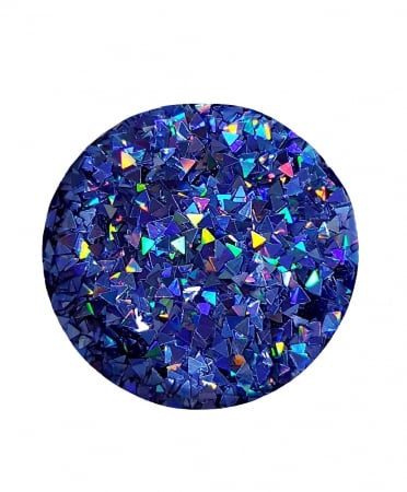 GLITTER HOLOGRAPHIC TRIUNGHI - ALBASTRU 10 GR [1]