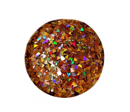 GLITTER HOLOGRAPHIC TRIUNGHI - AURIU 10 GR [1]