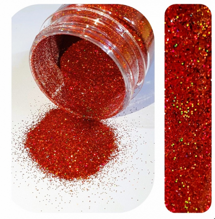 HOLOGRAPHIC SENSATION - GLITTER HOLOGRAPHIC - VINTAGE RED 50 GR