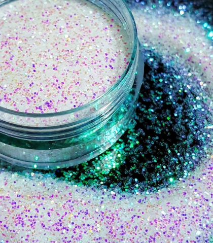 GLITTER IRIDISCENT - GLITTER IRIDISCENT - ROZ - VERDE   - 5 GR