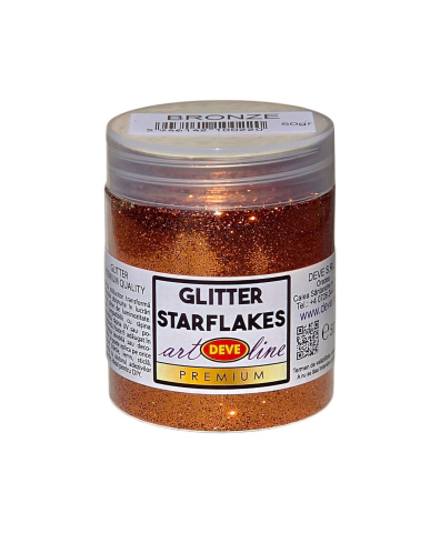 GLITTER STARFLAKES - BRONZE 50 GR [1]