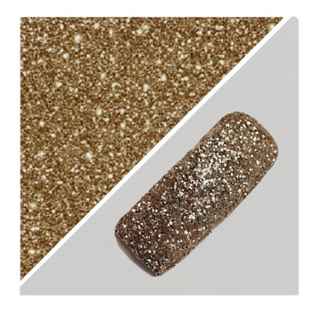 GLITTER METALIC VISION - GLITTER STARFLAKES - CHAMPAGNE 50 GR