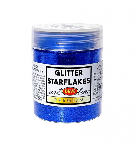 GLITTER STARFLAKES - DEEP BLUE 50 GR [1]