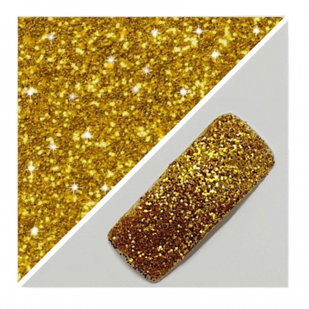 GLITTER METALIC VISION - GLITTER STARFLAKES - RICH GOLD 50 GR