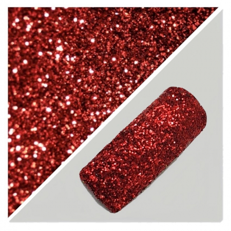 GLITTER METALIC VISION - GLITTER STARFLAKES - RUBY RED 50 GR