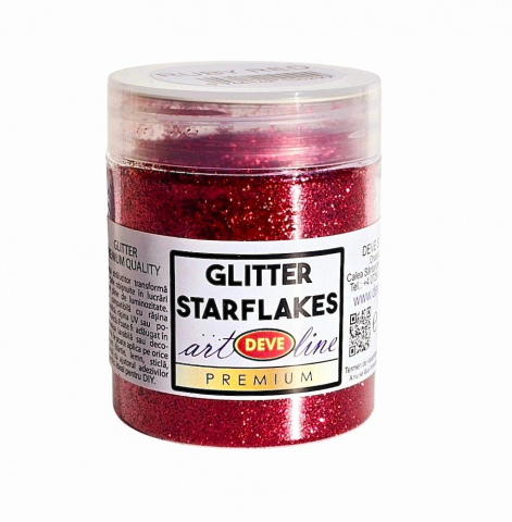 GLITTER STARFLAKES - RUBY RED 50 GR [1]
