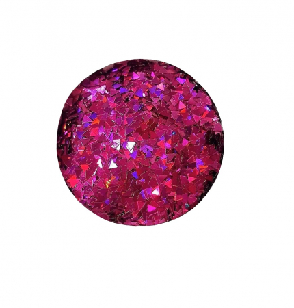 GLITTER HOLOGRAPHIC TRIUNGHI -  ROSU 10 GR [1]