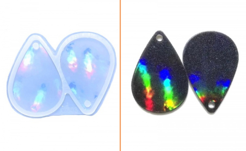 ACCESORII PENTRU RASINA EPOXIDICA - MATRITA SILCON LASER HOLOGRAFIC CERCEI 2