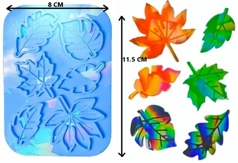 ACCESORII PENTRU RASINA EPOXIDICA - MATRITA SILICON HOLOGRAFIC LASER MODEL FRUNZE