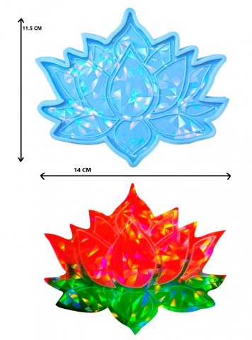 MATRITA SILICON HOLOGRAFIC LASER SUPORT PAHAR FLOARE LOTUS
