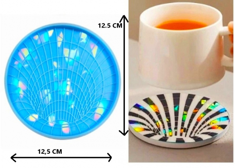 MATRITA SILICON HOLOGRAFIC LASER SUPORT PAHAR ROTUND