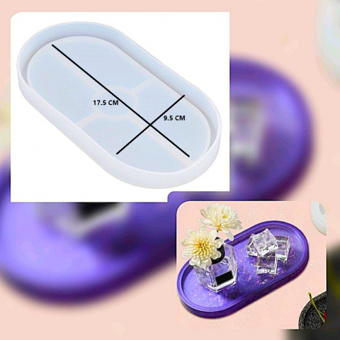 ACCESORII PENTRU RASINA EPOXIDICA - MATRITA SILICON TAVA OVALA
