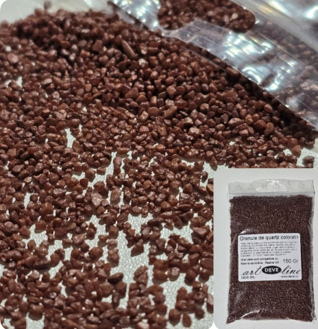 NISIP CUART COLORAT - NISIP CUARTOS GRANULAT CIOCOLATA 150 GR