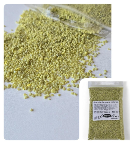 NISIP CUART COLORAT - NISIP CUARTOS GRANULAT FISTIC 150 GR