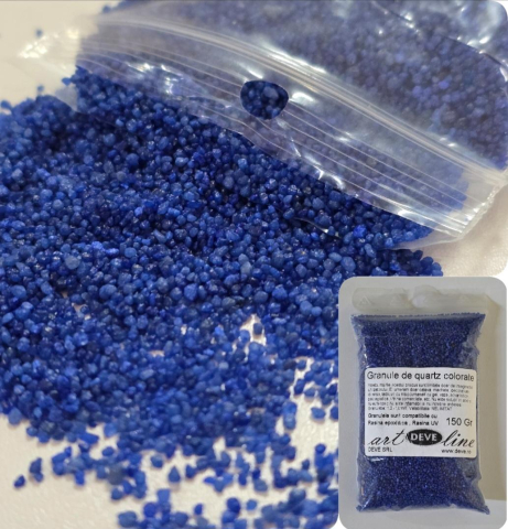 NISIP CUART COLORAT - NISIP DE CUART COLORAT GRANULAT SAFIR 150 GR