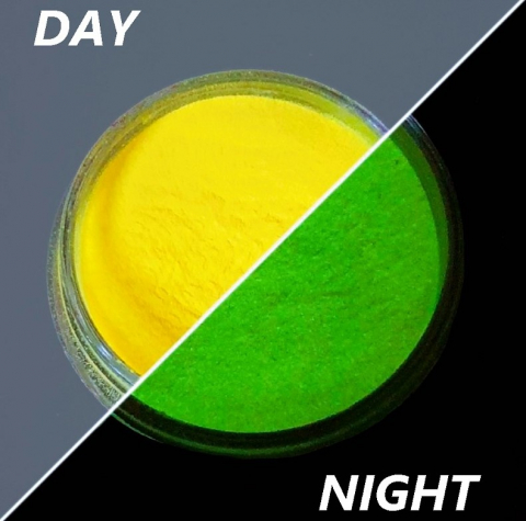 PIGMENT FOSFORESCENT GLOW IN THE DARK - PIGMENT FOSFORESCENT GLOW IN THE DARK - GALBEN - VERDE 15 GR