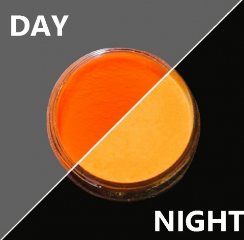 PIGMENT FOSFORESCENT GLOW IN THE DARK - PIGMENT FOSFORESCENT GLOW IN THE DARK - PORTOCALIU - PORTOCALIU 15 GR
