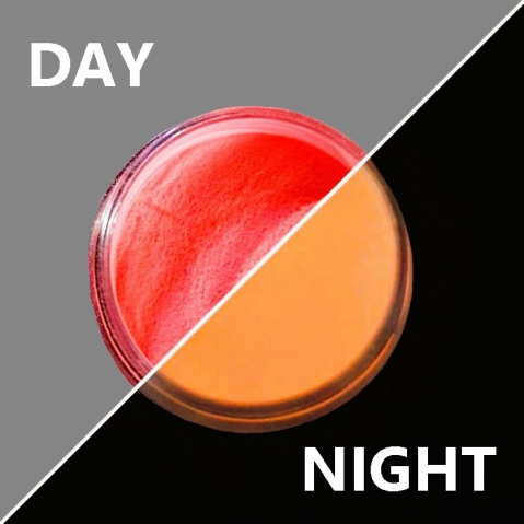 PIGMENT FOSFORESCENT GLOW IN THE DARK - PIGMENT FOSFORESCENT GLOW IN THE DARK - ROSU - PORTOCALIU 15 GR