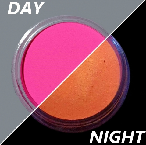 PIGMENT FOSFORESCENT GLOW IN THE DARK - PIGMENT FOSFORESCENT GLOW IN THE DARK - ROZ - PORTOCALIU 15 GR