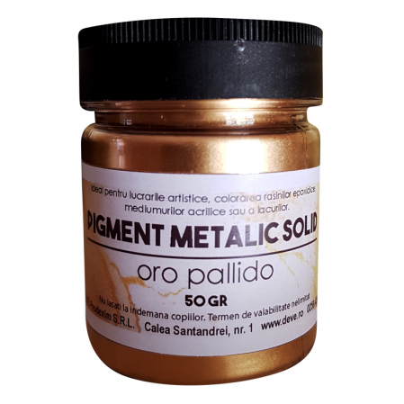 PIGMENTI METALICI PULBERE - PIGMENT METALIC - ORO PALLIDO 50 GR