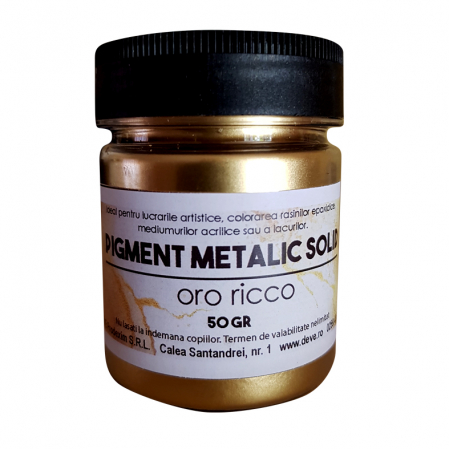 PIGMENTI METALICI PULBERE - PIGMENT METALIC - ORO RICCO 50 GR
