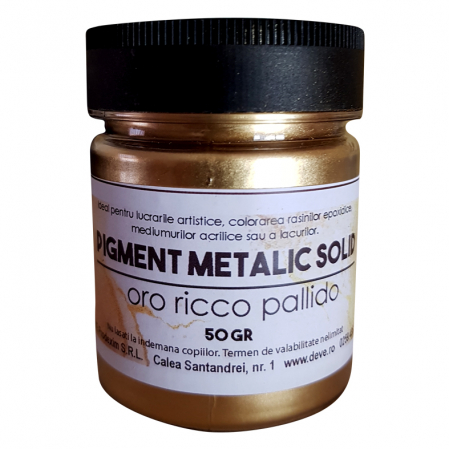 PIGMENTI METALICI PULBERE - PIGMENT METALIC - ORO RICCO PALLIDO 35 GR