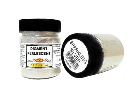 PIGMENTI PERLESCENTI - PUDRA DE MICA - PUDRA DE MICA -SPARKLING SILVER 35 GR