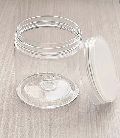 RECIPIENTE COSMETICE - RECIPIENT PET COSMETIC 100ML TRANSPARENT CAL 56MM 60*54MM