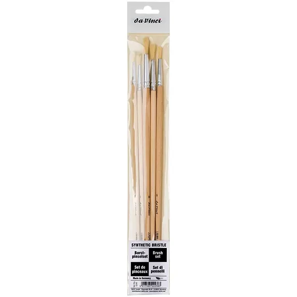 SETURI PENSULE DA VINCI - SET 5 PENSULE ROTUND PAR SINTETIC BRISTLE BRUSH 5295 - DA VINCI