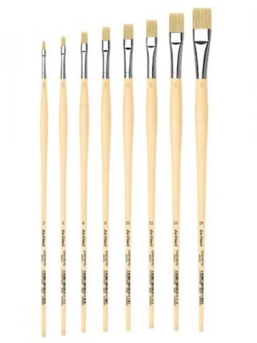 SET 8 PENSULE PLATE PAR SINTETIC BRISTLE BRUSH 5291 [1]