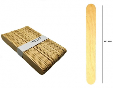 ACCESORII PENTRU RASINA EPOXIDICA - SPATULE LEMN PT AMESTECAT - SET 50 BUC 115 MM