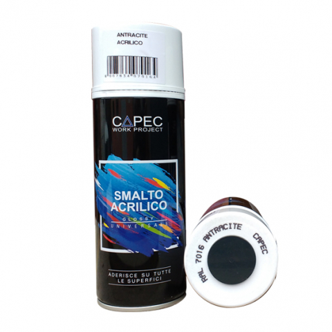 CULORI LUCIOASE - VOPSEA SPRAY ACRILIC  LUCIOS  - ANTRACIT RAL 7016 400 ML