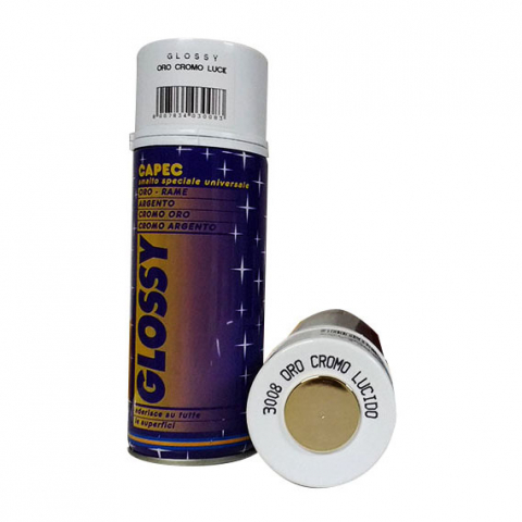 CULORI LUCIOASE - VOPSEA SPRAY ACRILIC  LUCIOS  - CROM AURIU 400 ML