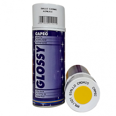CULORI LUCIOASE - VOPSEA SPRAY ACRILIC  LUCIOS  - GALBEN CADMIU RAL 1021 400 ML