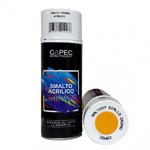 CULORI LUCIOASE - VOPSEA SPRAY ACRILIC  LUCIOS  - GALBEN CROM RAL 1007 400 ML