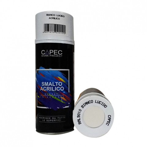VOPSEA SPRAY - VOPSEA SPRAY ACRILIC LUCIOS  - ALB LUCIOS RAL 9010 400 ML
