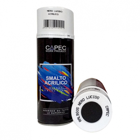 VOPSEA SPRAY - VOPSEA SPRAY ACRILIC LUCIOS  - NEGRU RAL 9005  400 ML