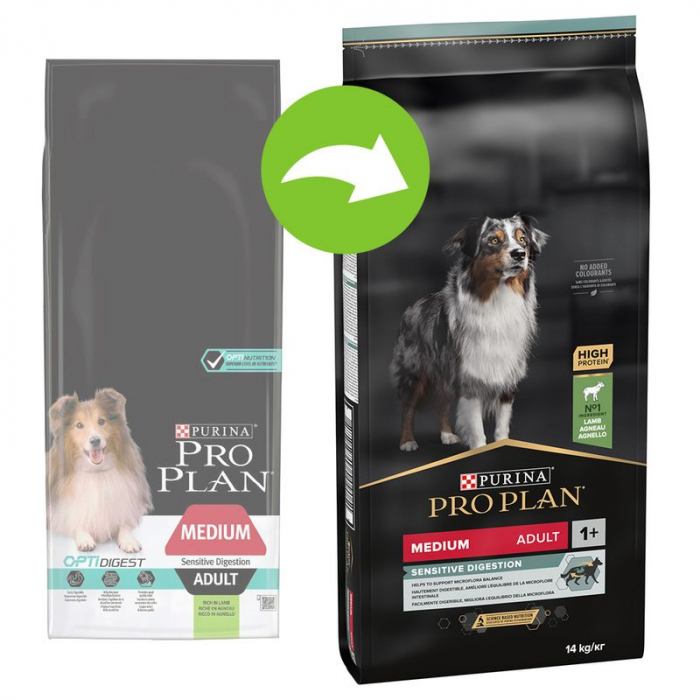 Pro Plan Caine Mediu Adult Optidigest Miel Digestion Lamb 14 kg Purina [2]