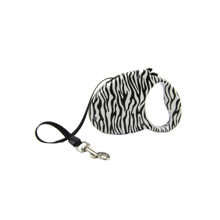 Accesorii caini - 4dog Deluxe Lesa Retractabila Talie Medie Cu Saculet 5m