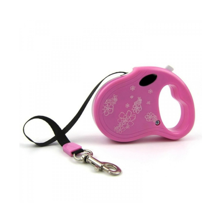 Caini - 4Dog Deluxe Lesa Retractabila Talie Mini Color - 3M Mf.04293