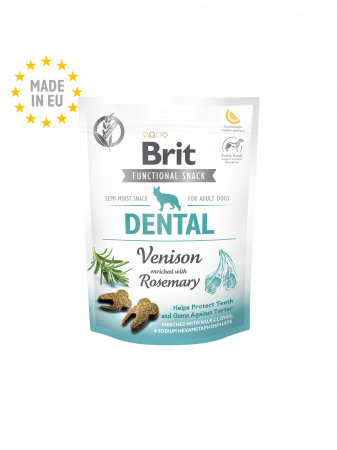 Igiena dentara caini - Brit Care Dog Functional Snack Dental Venison