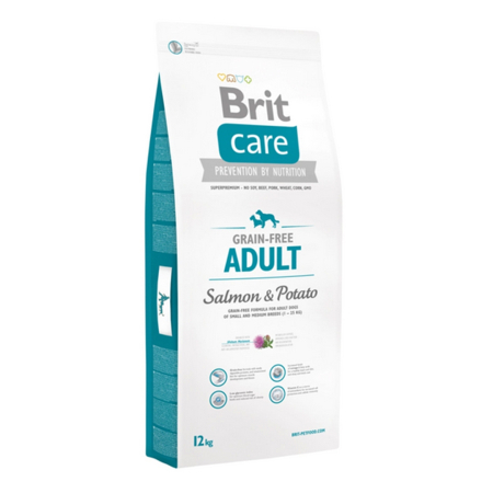 Hrana uscata caini - Brit Care Grain-Free Adult Salmone & Potato 12 Kg