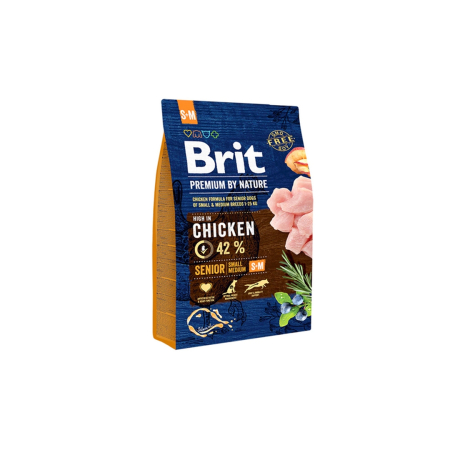 Hrana uscata caini - Brit Premium by Nature Senior S+M Hrana Uscata Caini