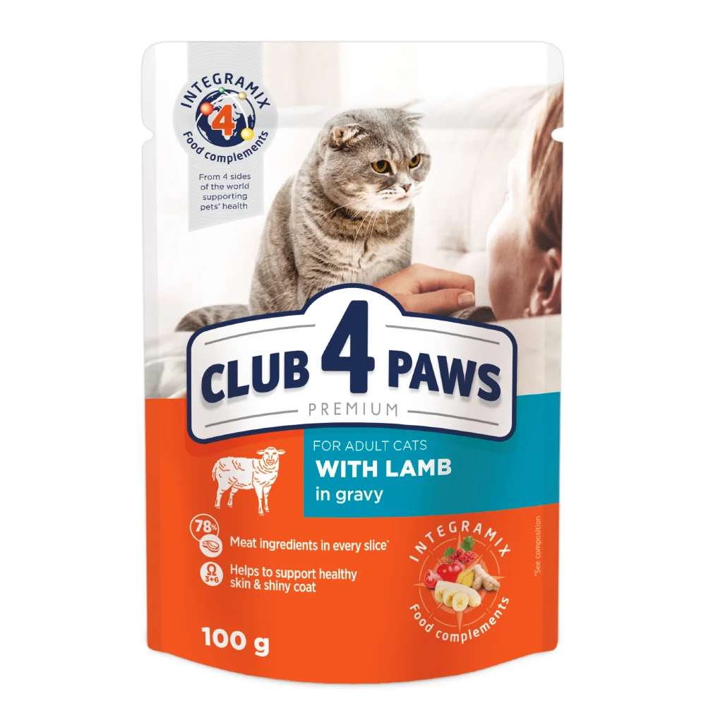 Hrana umeda pisici - Club 4 Plic Pisica Cu Miel 100gr