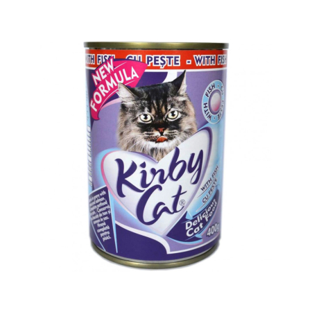 Hrana umeda pisici - Conserva  Kirby  400Gr Somon Pisici 749379