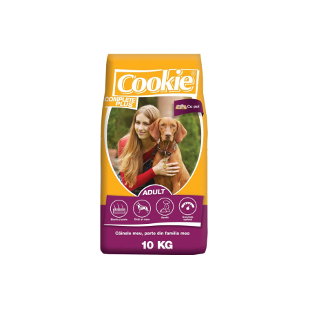 Hrana uscata caini - Hrană Uscată Cookie Complete cu Pui – 10kg pentru Câini Activii și Sănătoși