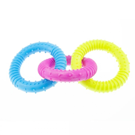 Accesorii caini - Enjoy Jucarie Dental Inele Colorate 3-3003 16 cm