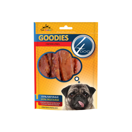 Delicatese caini - Goodies Chicken Strips 100gr